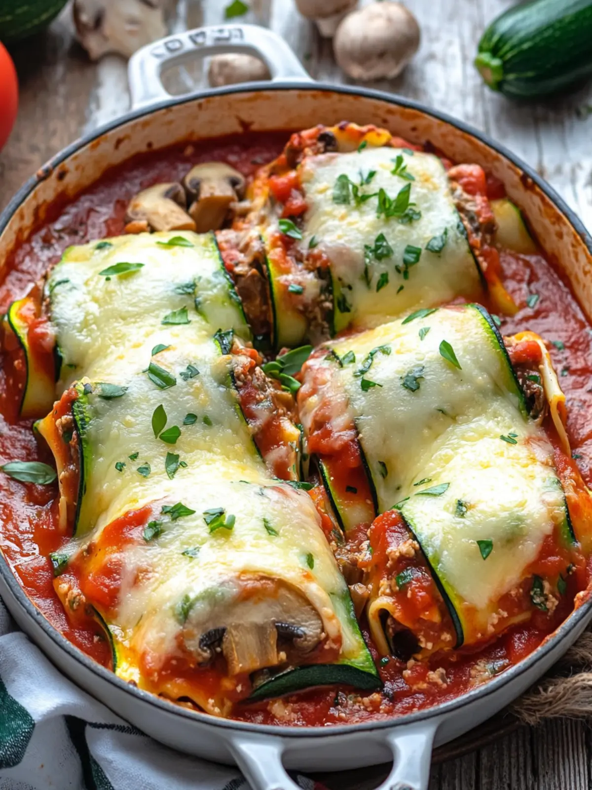 Mouthwatering Mushroom Zucchini Lasagna Rolls to Savor 2 Mushroom Zucchini Lasagna Rolls