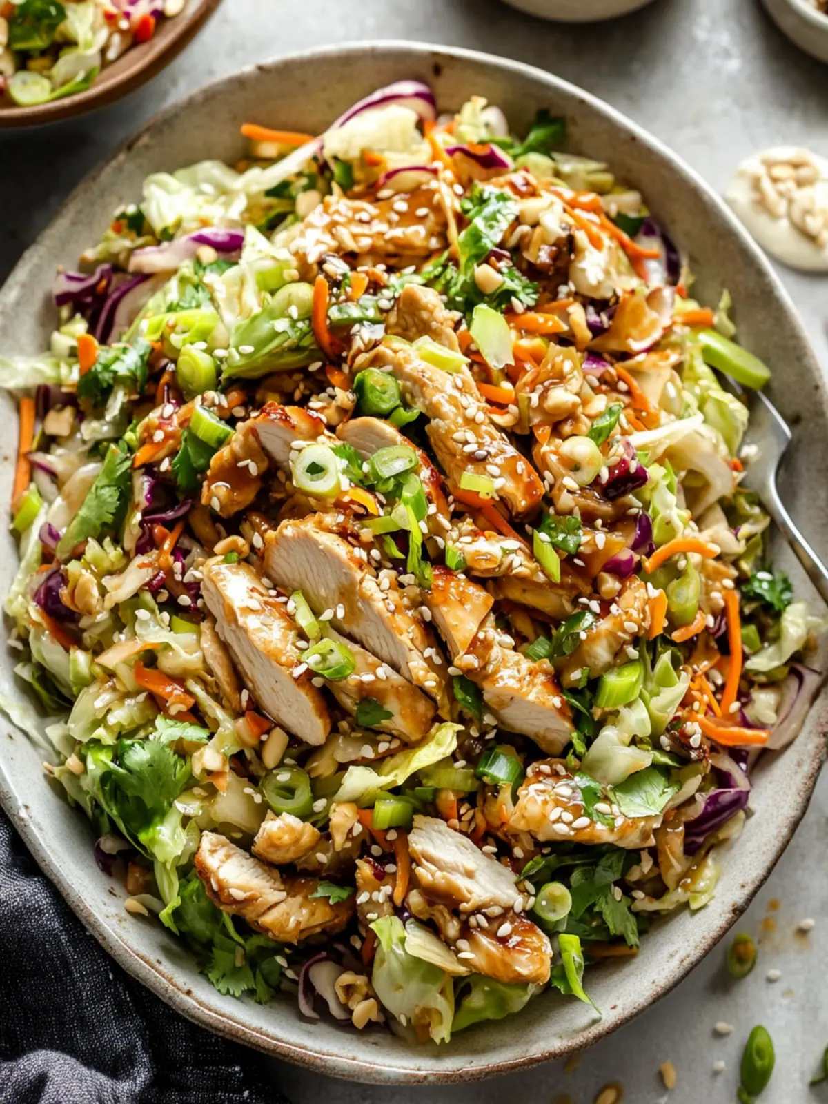 Fresh and Flavorful Sesame Chicken Cabbage Crunch Salad Delight 3 Sesame Chicken Cabbage Crunch Salad