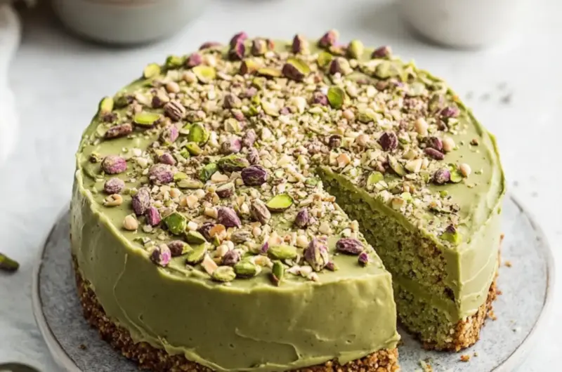 Vegan Pistachio Coffee Cake