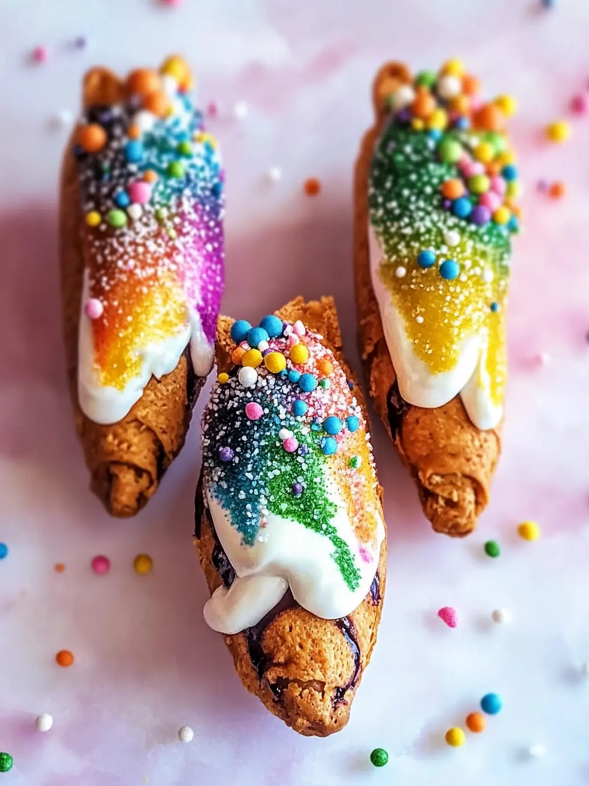 Rainbow Cannoli Bliss: Colorful Delight for Every Celebration 2 Rainbow Cannoli Bliss