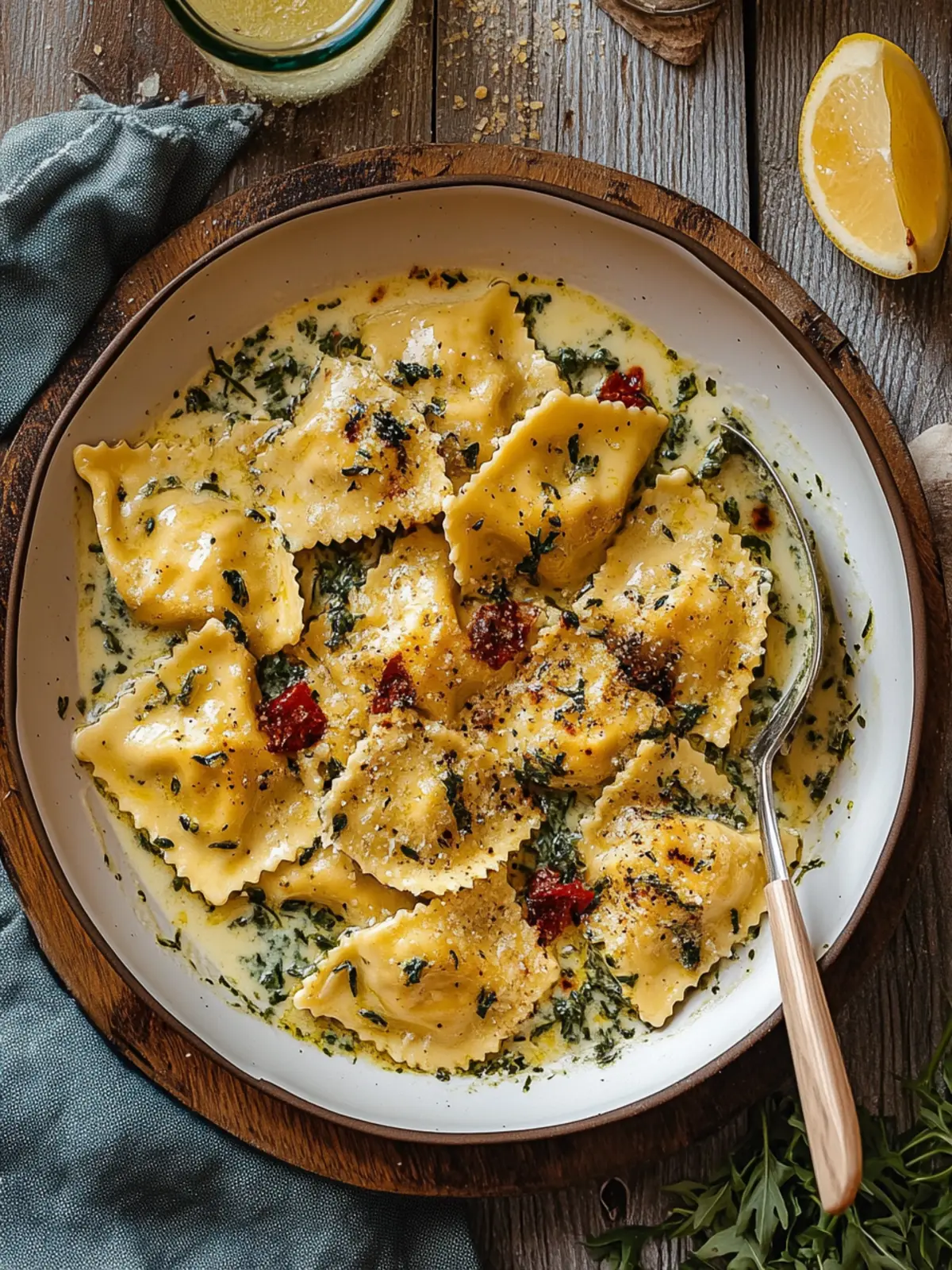 Creamy Tuscan Ravioli That Will Wow Your Weeknight Dinner 2 Creamy Tuscan Ravioli