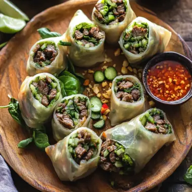 Thai Basil Beef Rolls: A Flavorful Twist You Can't Resist 10 Thai Basil Beef Rolls