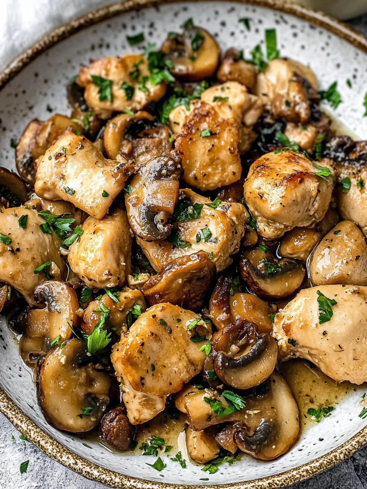 Garlic Butter Chicken and Mushrooms - Quick Low Carb Delight 5 Garlic Butter Chicken And Mushrooms