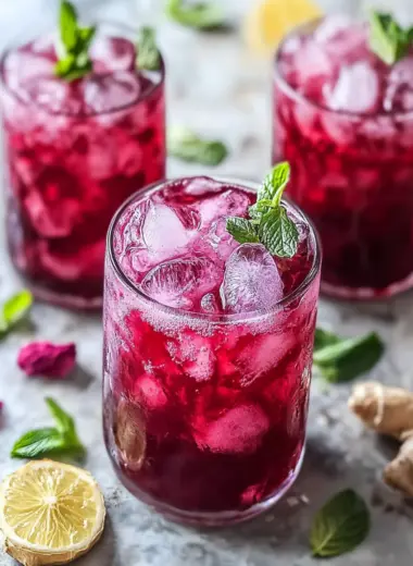 Hibiscus Ginger Iced Tea