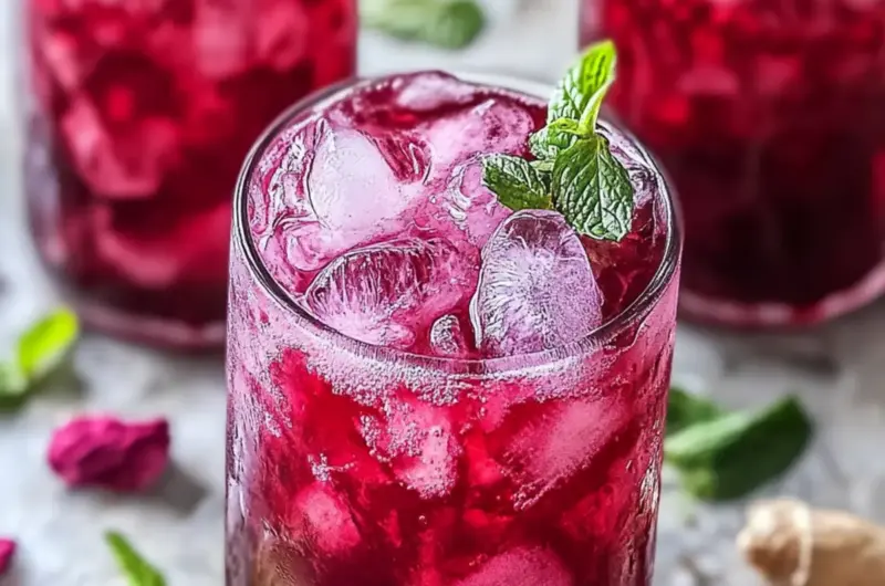 Hibiscus Ginger Iced Tea