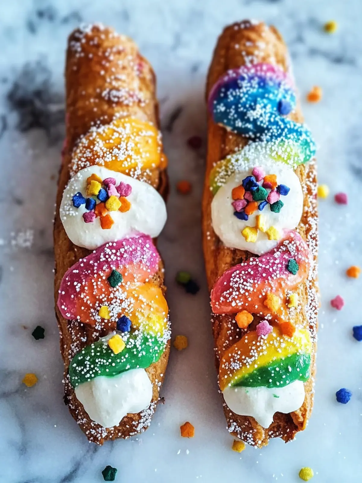 Rainbow Cannoli Bliss: Colorful Delight for Every Celebration 3 Rainbow Cannoli Bliss
