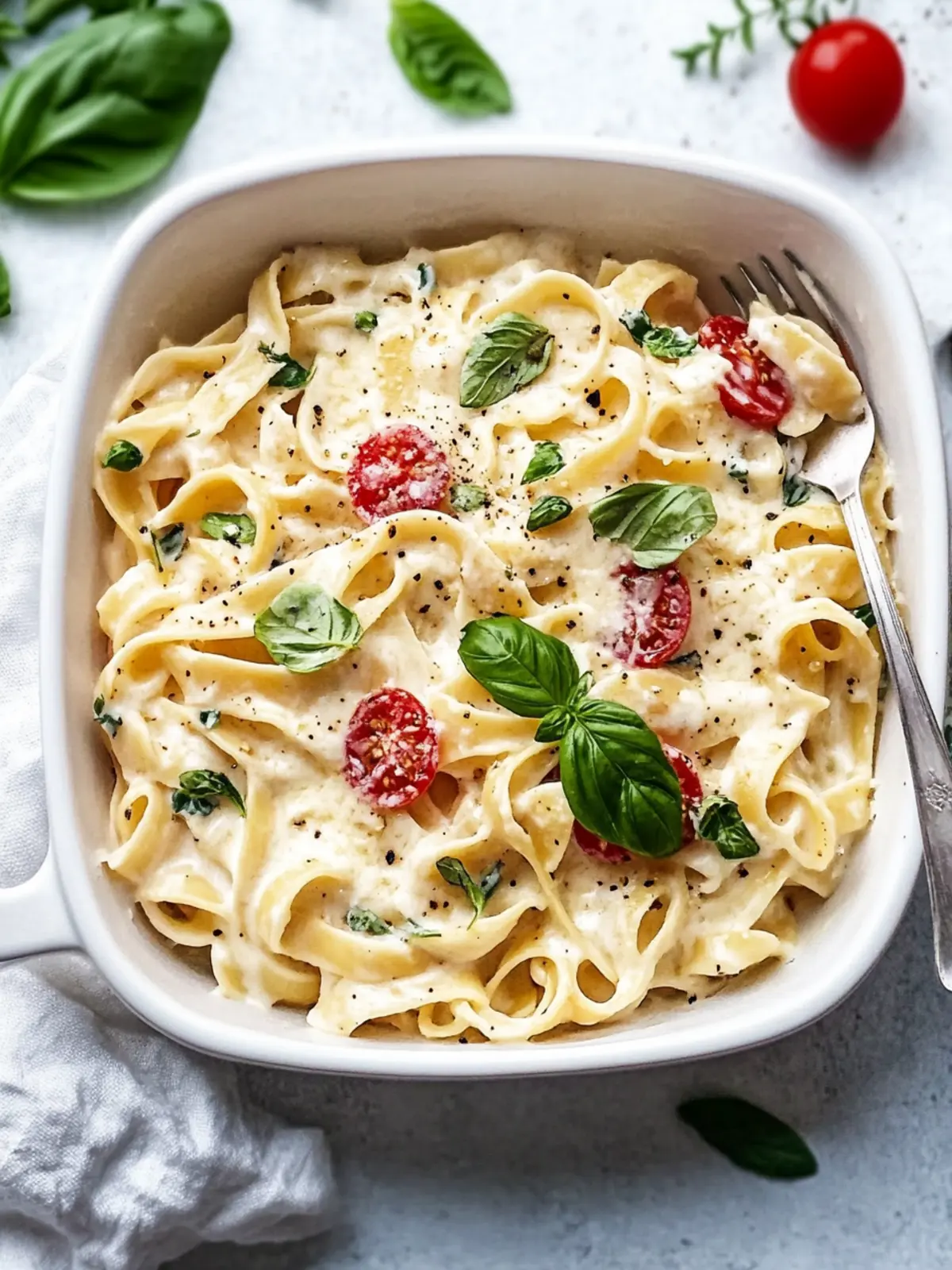 Creamy Boursin Cheese Pasta with Burst Cherry Tomatoes 5 Boursin Cheese Pasta