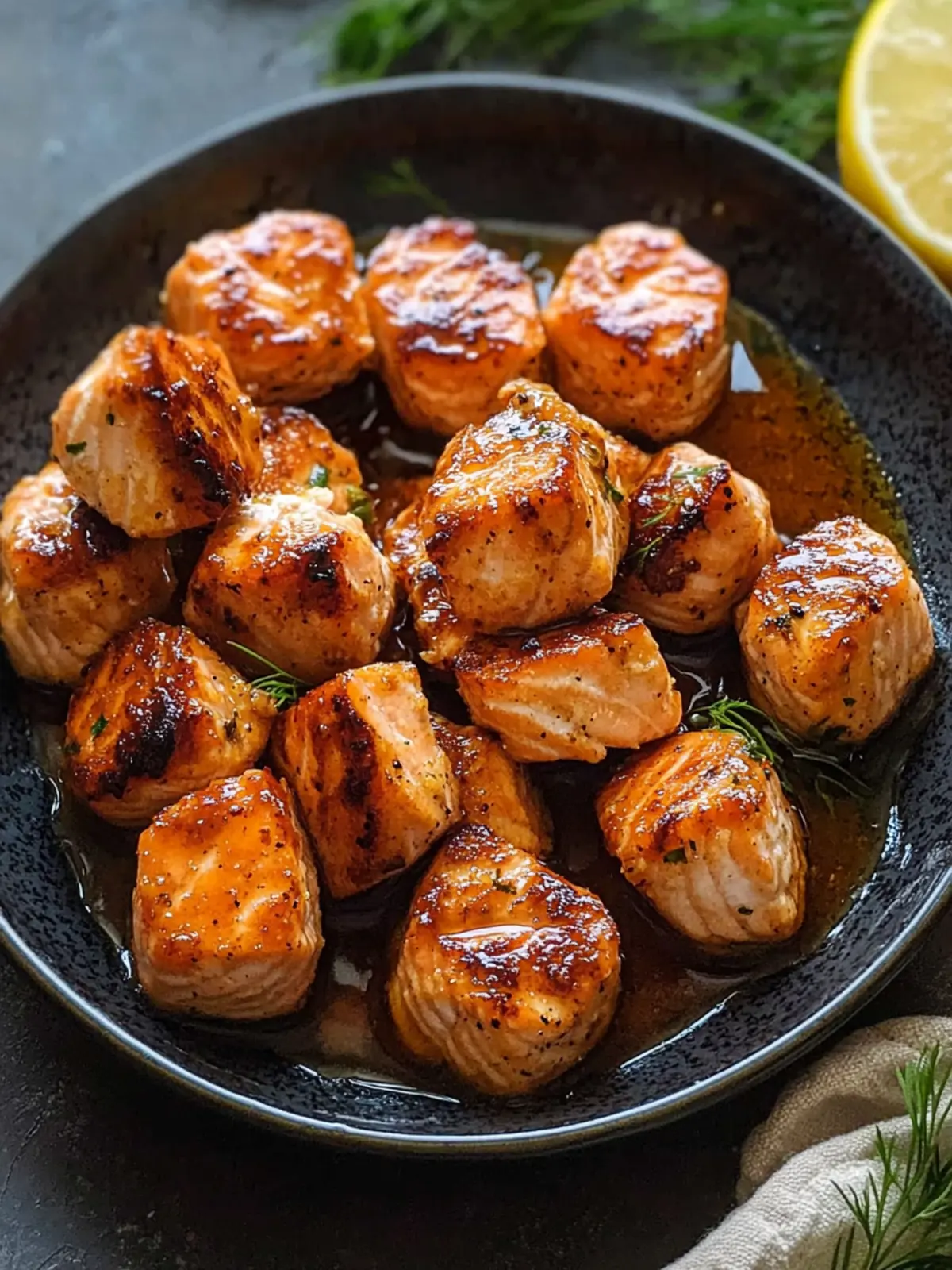 Sweet and Spicy Hot Honey Salmon Bites for Easy Gourmet Nights 2 Hot Honey Salmon Bites
