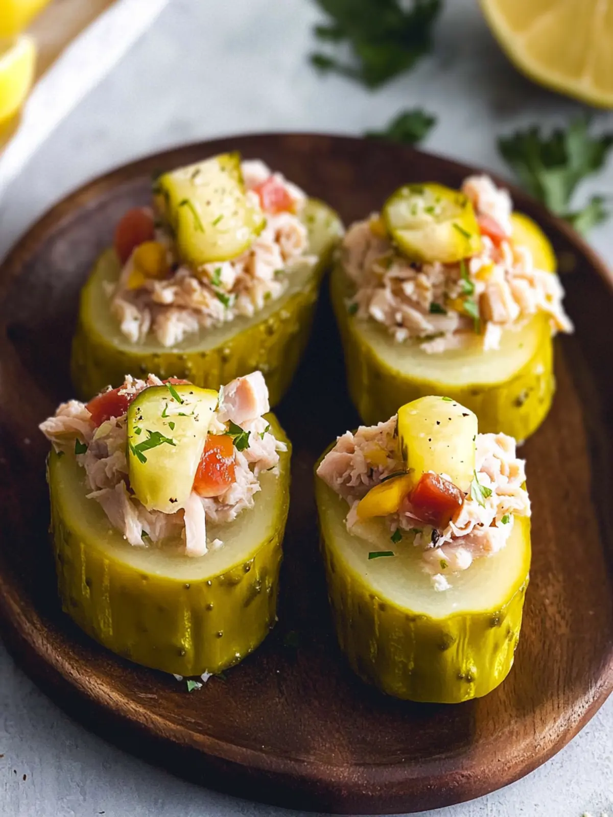Tuna Stuffed Pickles: A Zesty Snack to Love 2 Tuna Stuffed Pickles
