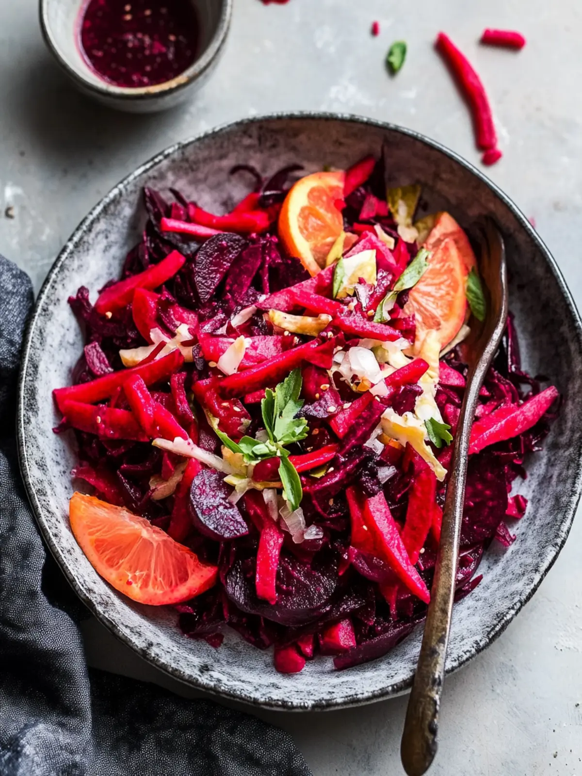 Delicious Raw Beet Salad with Apples for a Crunchy Boost 5 Raw Beet Salad