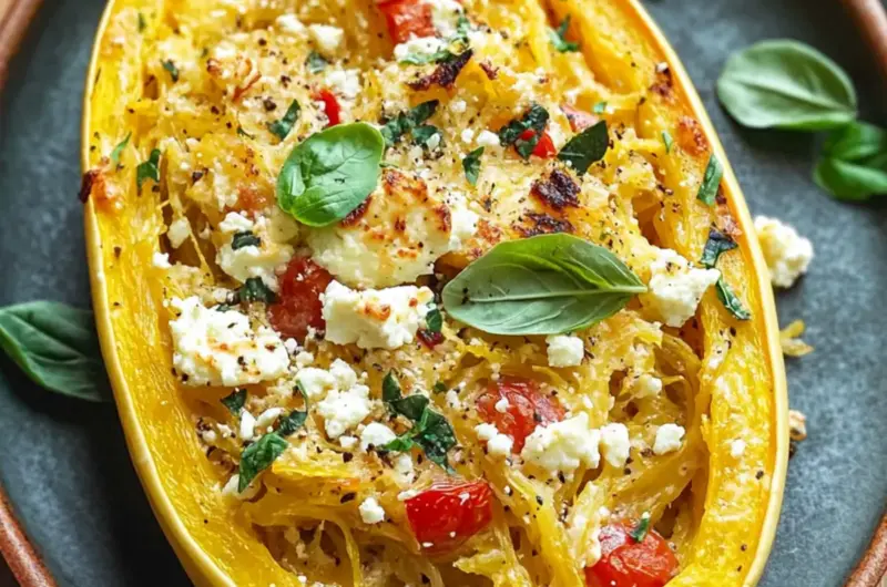 Baked Feta Spaghetti Squash