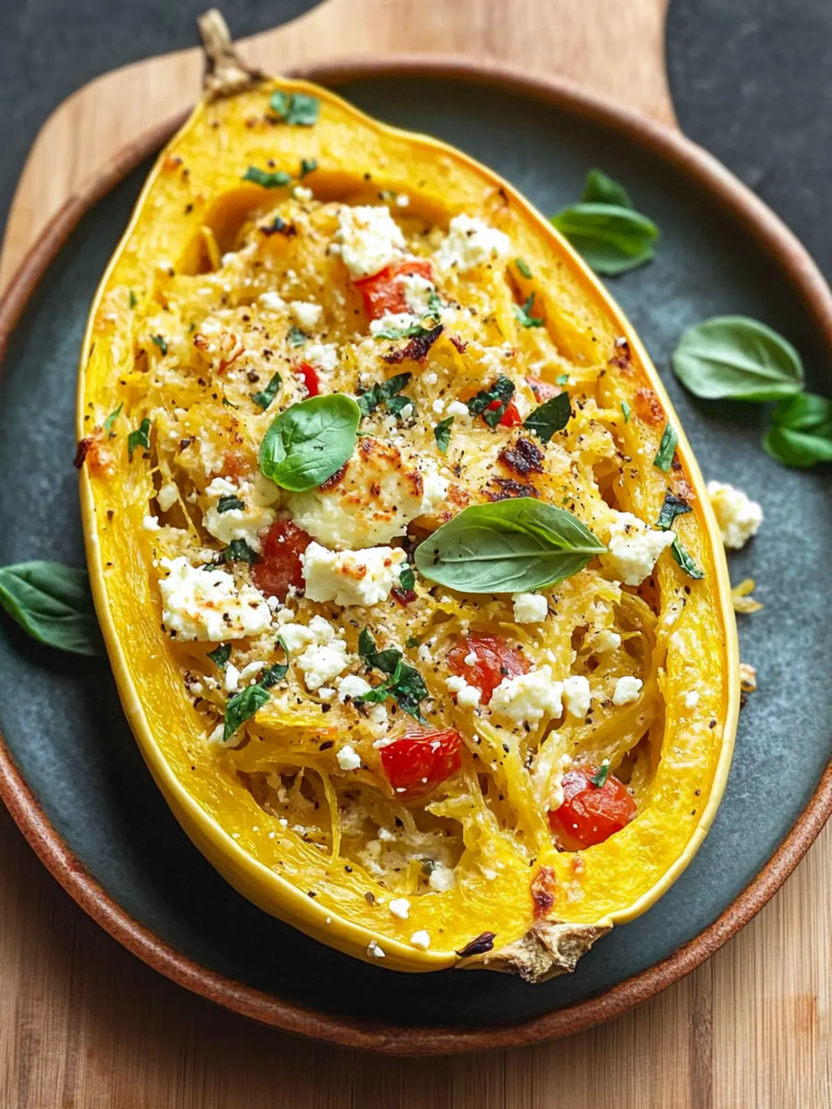 Baked Feta Spaghetti Squash: A Creamy Low-Carb Treat 5 Baked Feta Spaghetti Squash