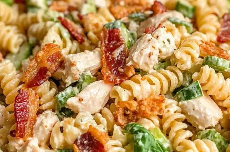 Chicken Bacon Ranch Pasta Salad