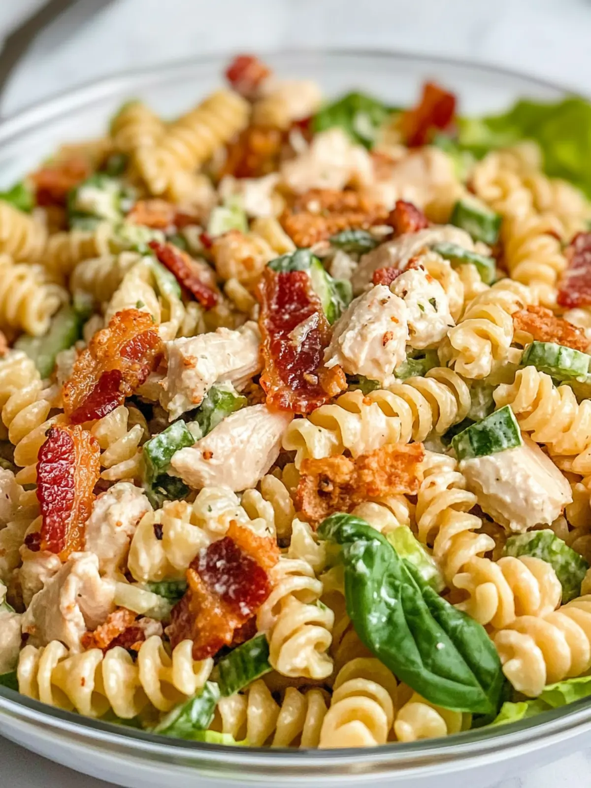 Delicious Chicken Bacon Ranch Pasta Salad for Easy Meals 5 Chicken Bacon Ranch Pasta Salad