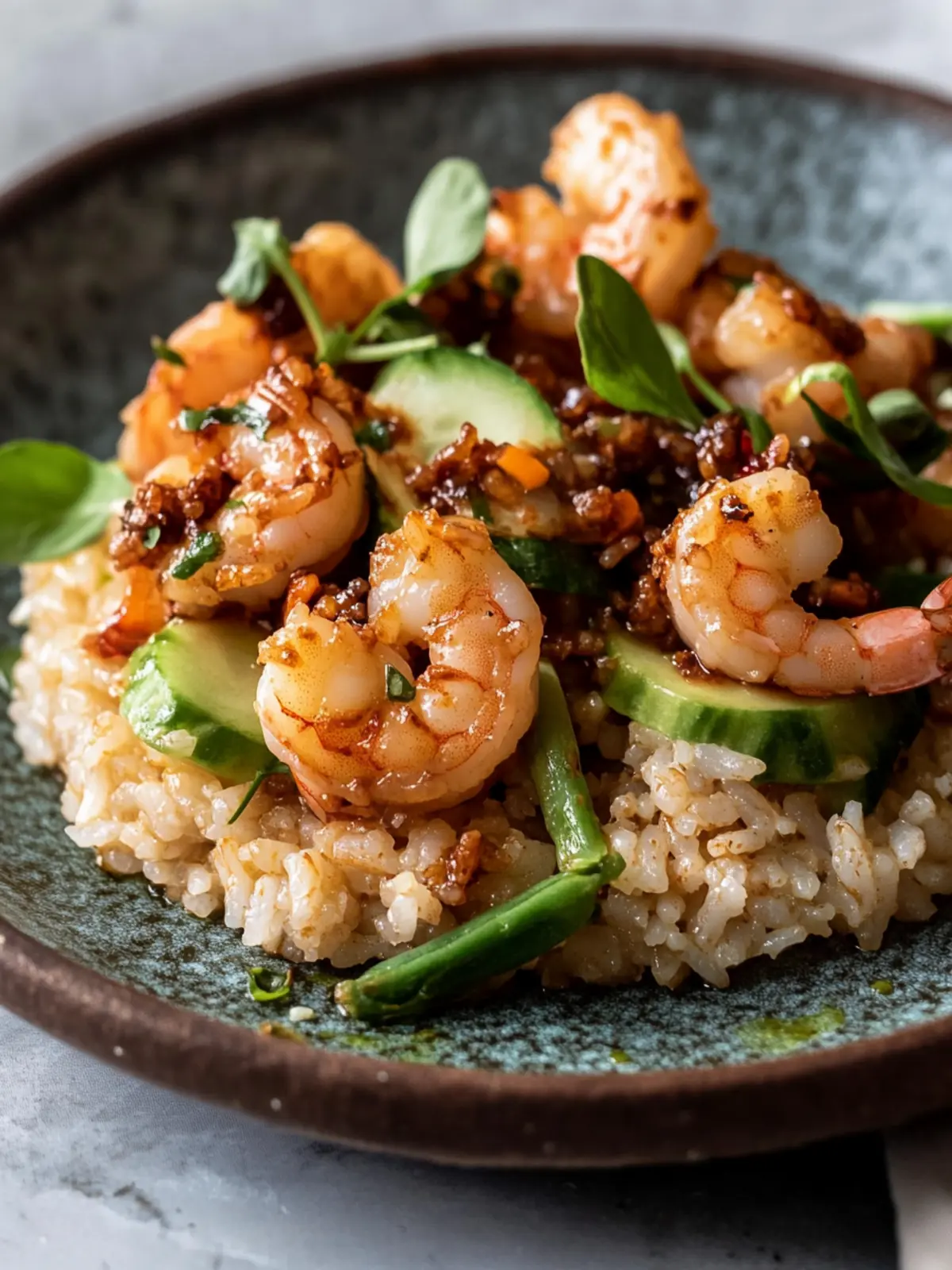 Crispy Rice with Spicy Shrimp Salad - A Crunchy Delight for Home Chefs 3 Crispy Rice with Spicy Shrimp Salad