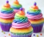 Rainbow Frosting Cupcakes That Brighten Any Celebration