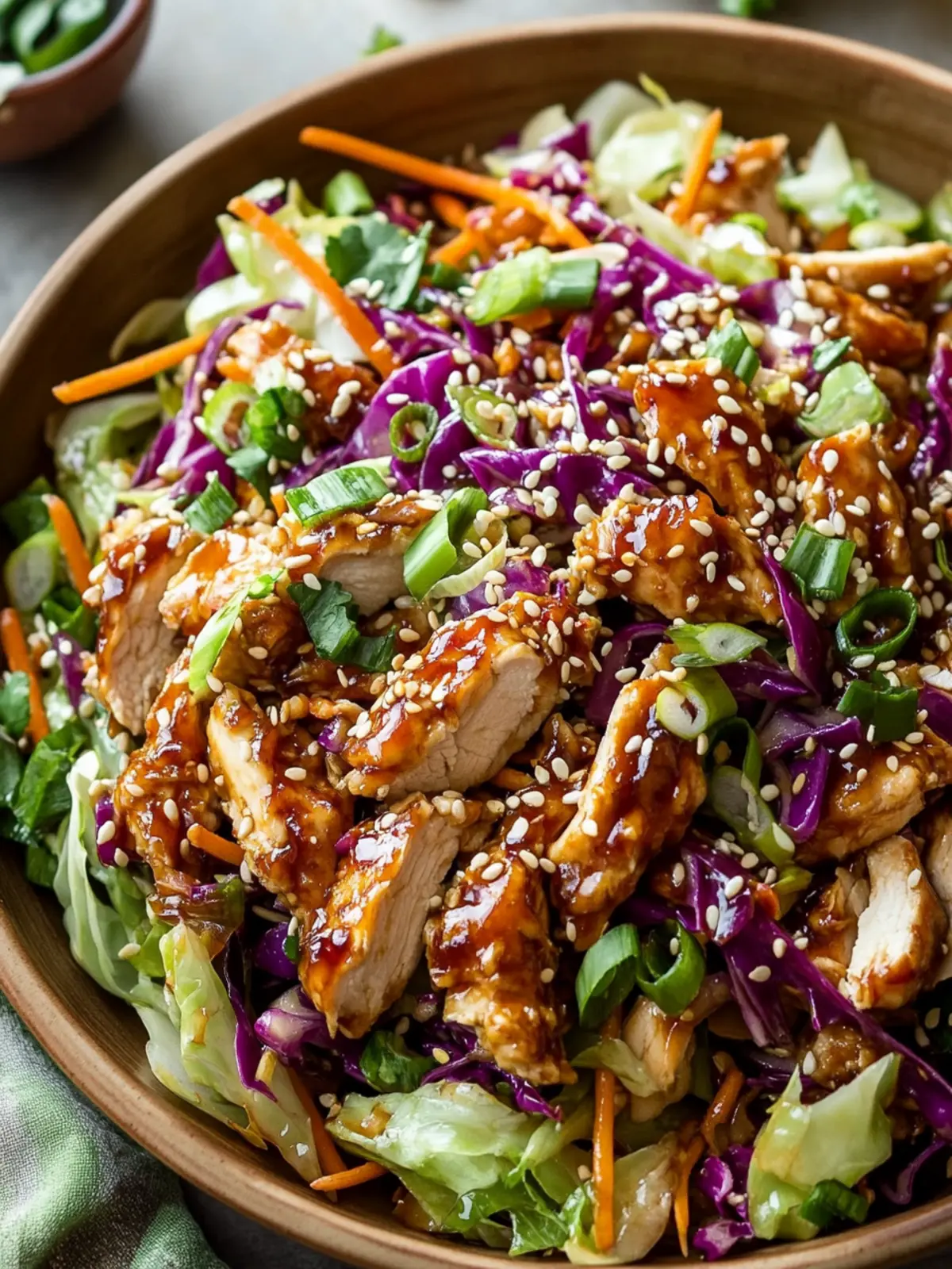Fresh and Flavorful Sesame Chicken Cabbage Crunch Salad Delight 2 Sesame Chicken Cabbage Crunch Salad