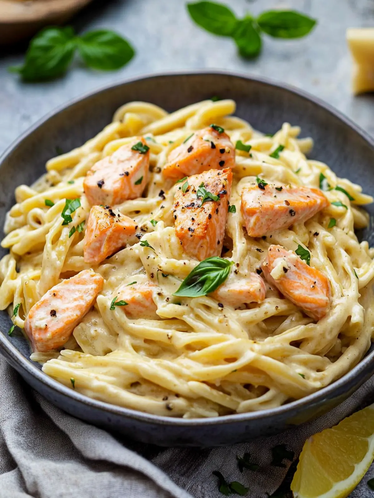 Creamy Honey Mustard Salmon Pasta You Can't Resist 4 Creamy Honey Mustard Salmon Pasta