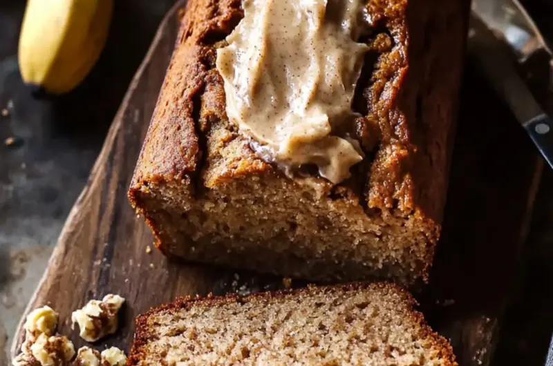 Maple Banana Bread with Cinnamon Spice Butter