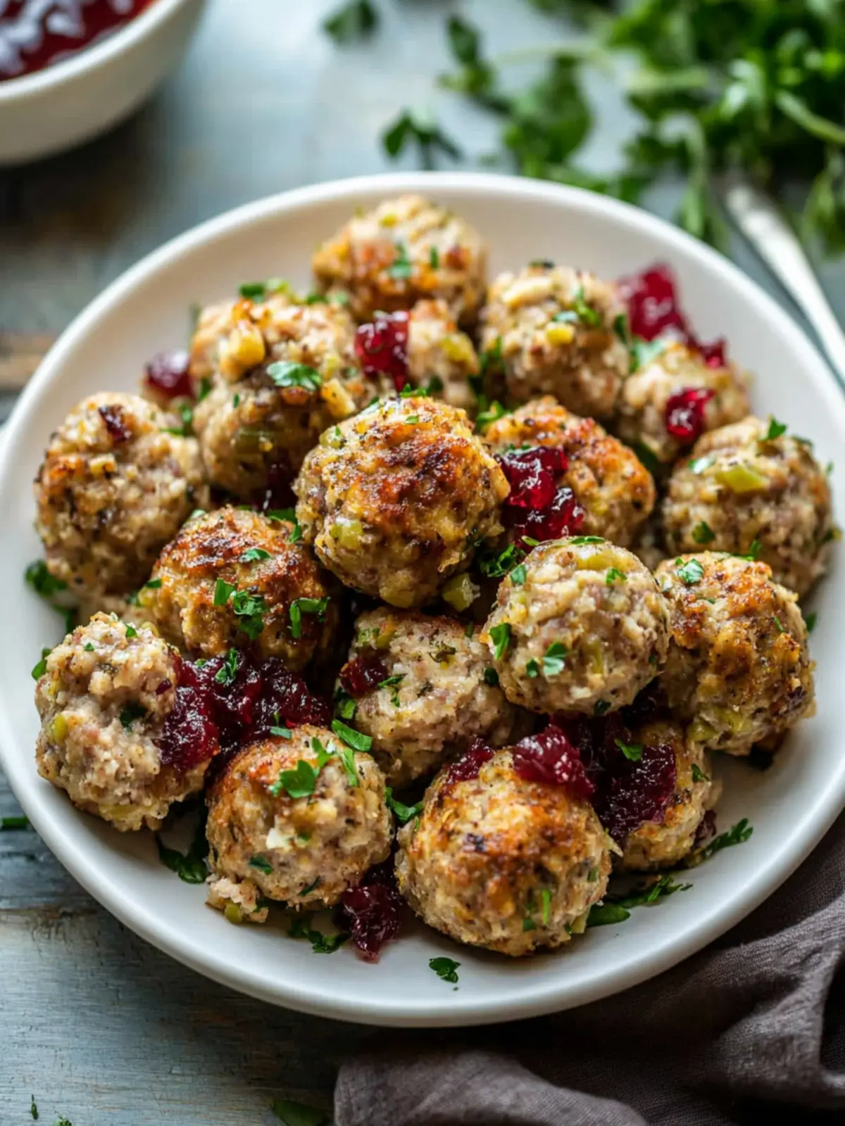 Savory Turkey and Stuffing Meatballs Your Family Will Love 2 Turkey and Stuffing Meatballs