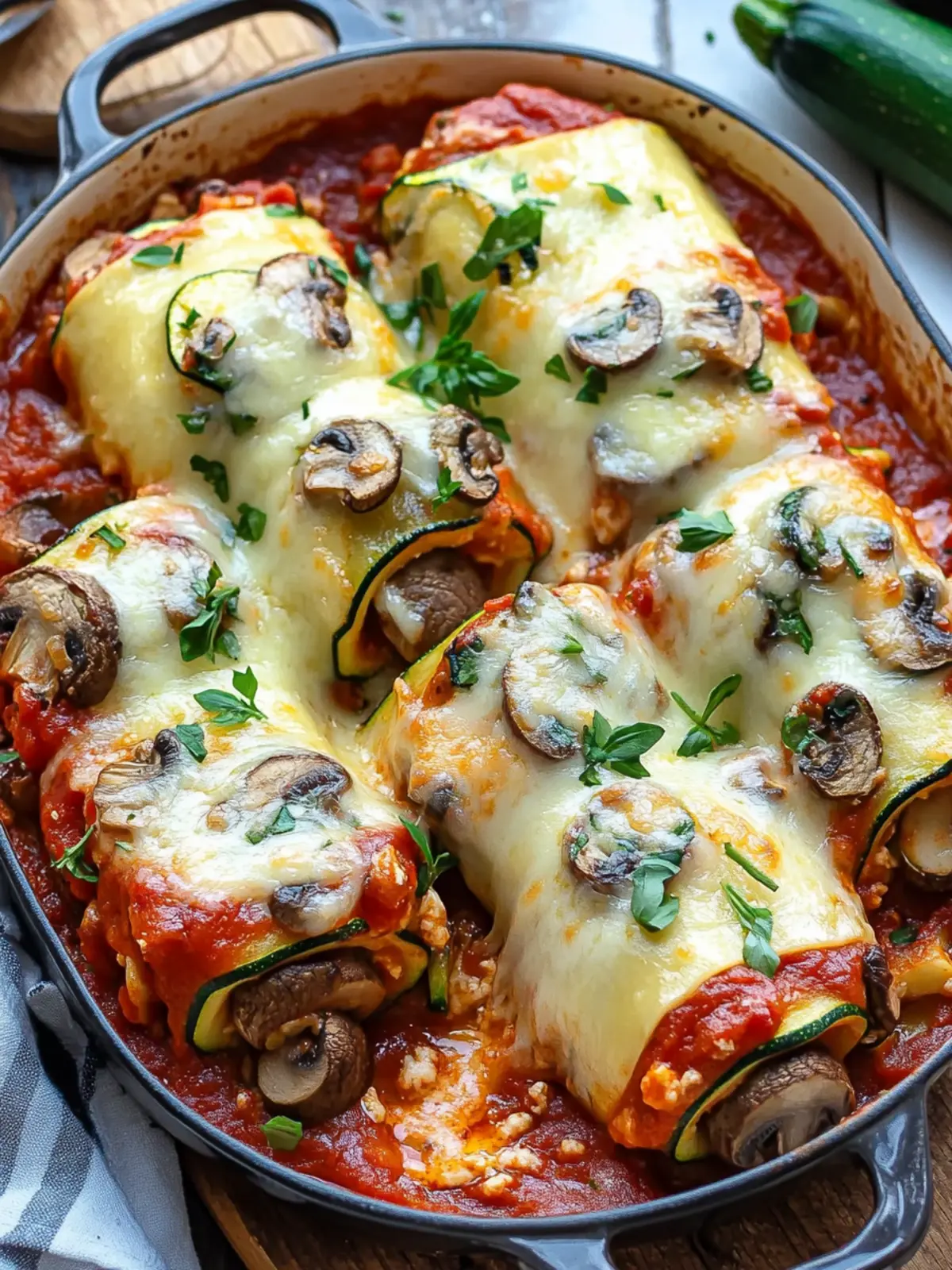 Mouthwatering Mushroom Zucchini Lasagna Rolls to Savor 4 Mushroom Zucchini Lasagna Rolls