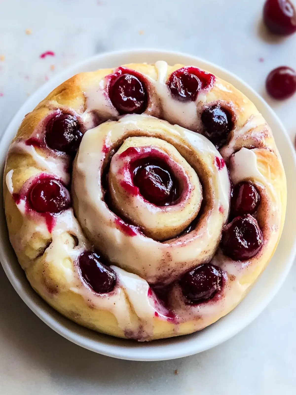 Delicious Cherry Cinnamon Rolls with Homemade Filling Magic 4 Cherry Cinnamon Rolls