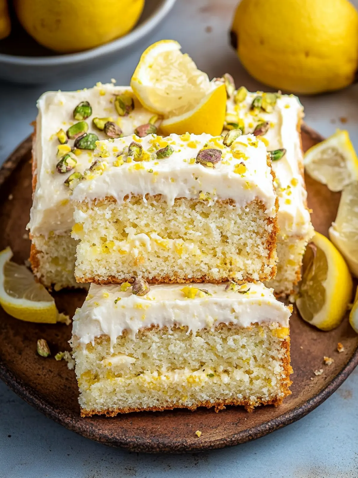 Irresistible Lemon Pistachio Cake with Creamy Frosting 2 Lemon Pistachio Cake