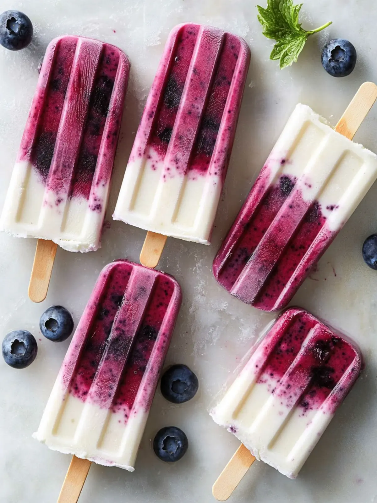Creamy Layered Blueberry Ice Pops That Refresh and Delight 4 Creamy Layered Blueberry Ice Pops
