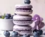 Delicious Blueberry Macarons with Creamy Ganache Filling