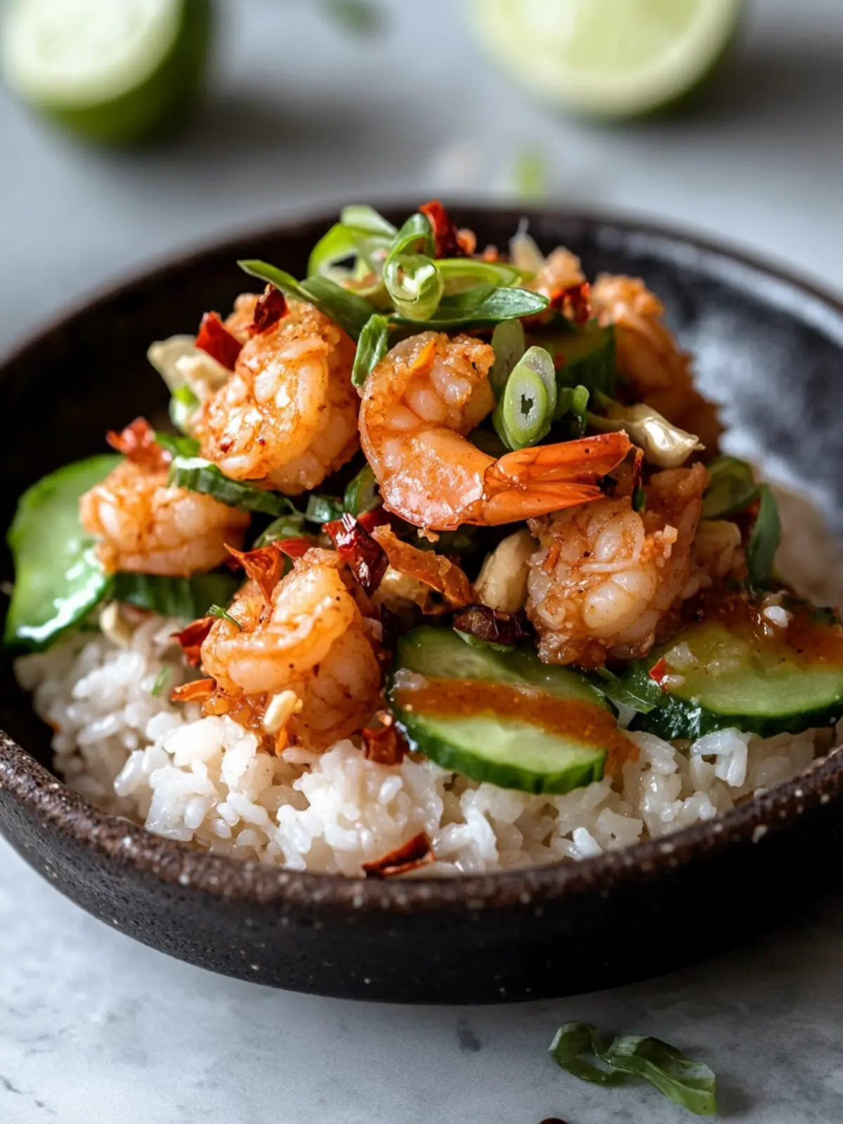Crispy Rice with Spicy Shrimp Salad - A Crunchy Delight for Home Chefs 5 Crispy Rice with Spicy Shrimp Salad