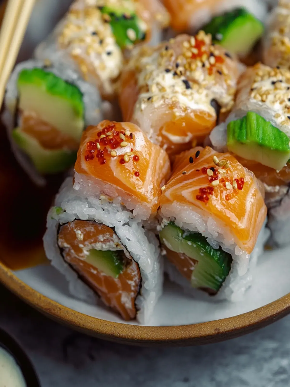 Firecracker Salmon Rolls for a Flavorful Homemade Treat 3 Firecracker Salmon Rolls