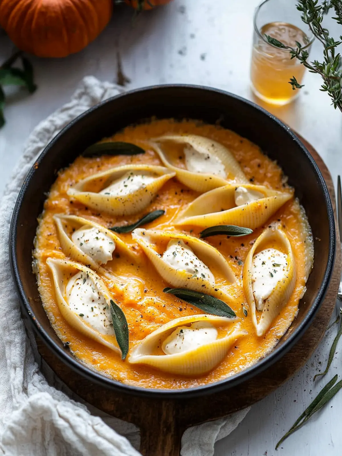 Stuffed Shells With Pumpkin Cream Sauce for Cozy Fall Nights 5 Stuffed Shells With Pumpkin Cream Sauce