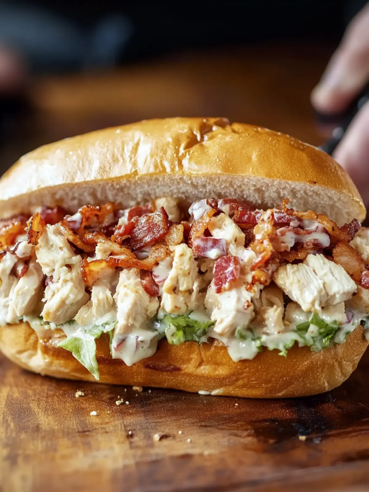 Delicious Chopped Chicken Bacon Ranch Sandwich for Busy Nights 3 Chopped Chicken Bacon Ranch Sandwich