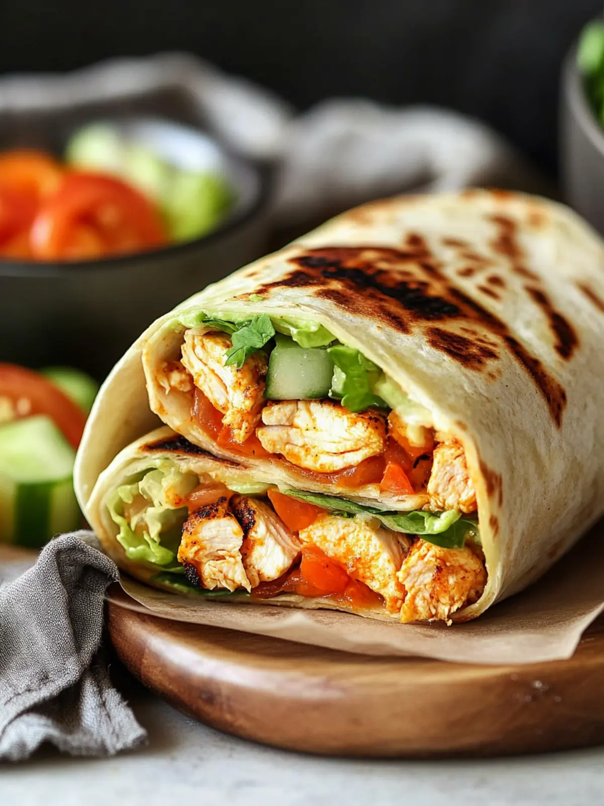 Spicy Grilled Buffalo Chicken Wraps You'll Love Every Bite 3 Grilled Buffalo Chicken Wraps