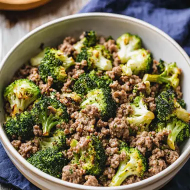 Garlic Roasted Broccoli and Ground Beef Casserole Delight 10 Garlic Roasted Broccoli and Ground Beef