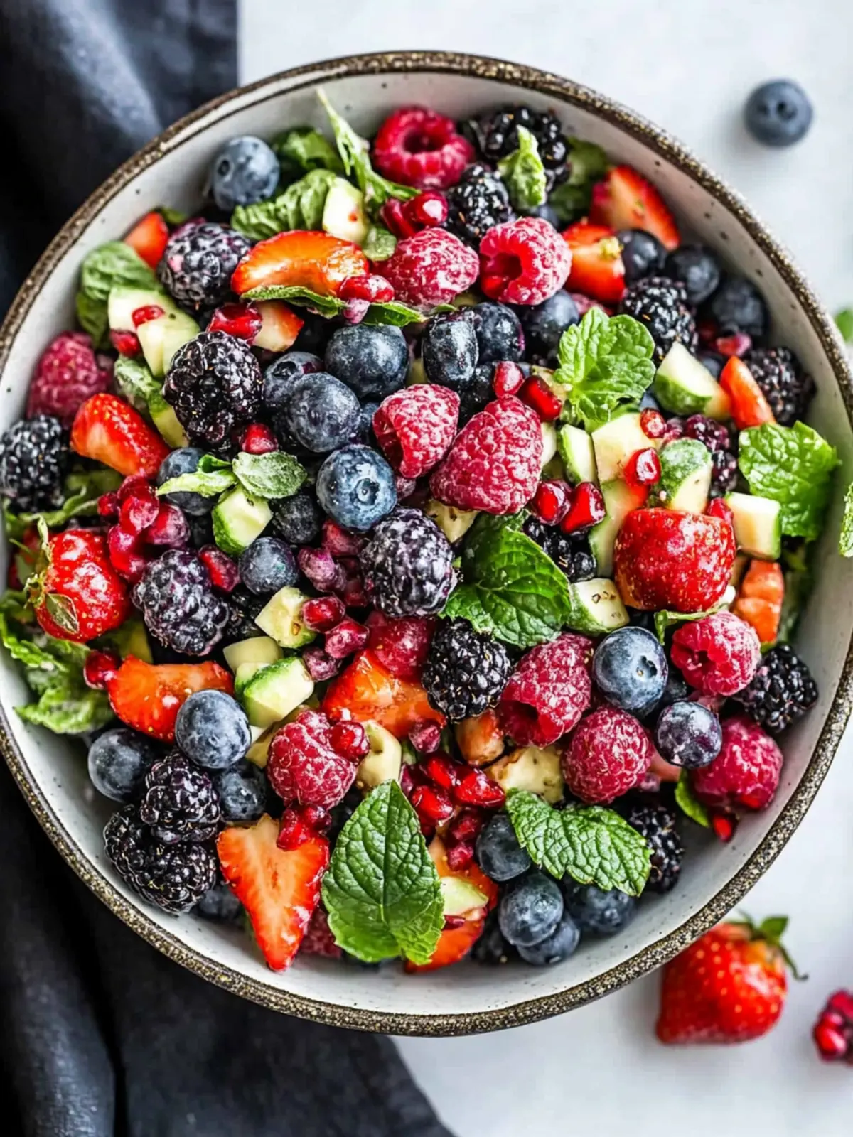 Superfood Berry Salad with Zesty Lemon Herb Dressing Delight 2 Superfood Berry Salad