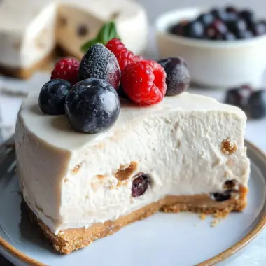 Indulge in No-Bake Vegan Cheesecake with Cookie Dough Bliss 9 No-Bake Vegan Cheesecake