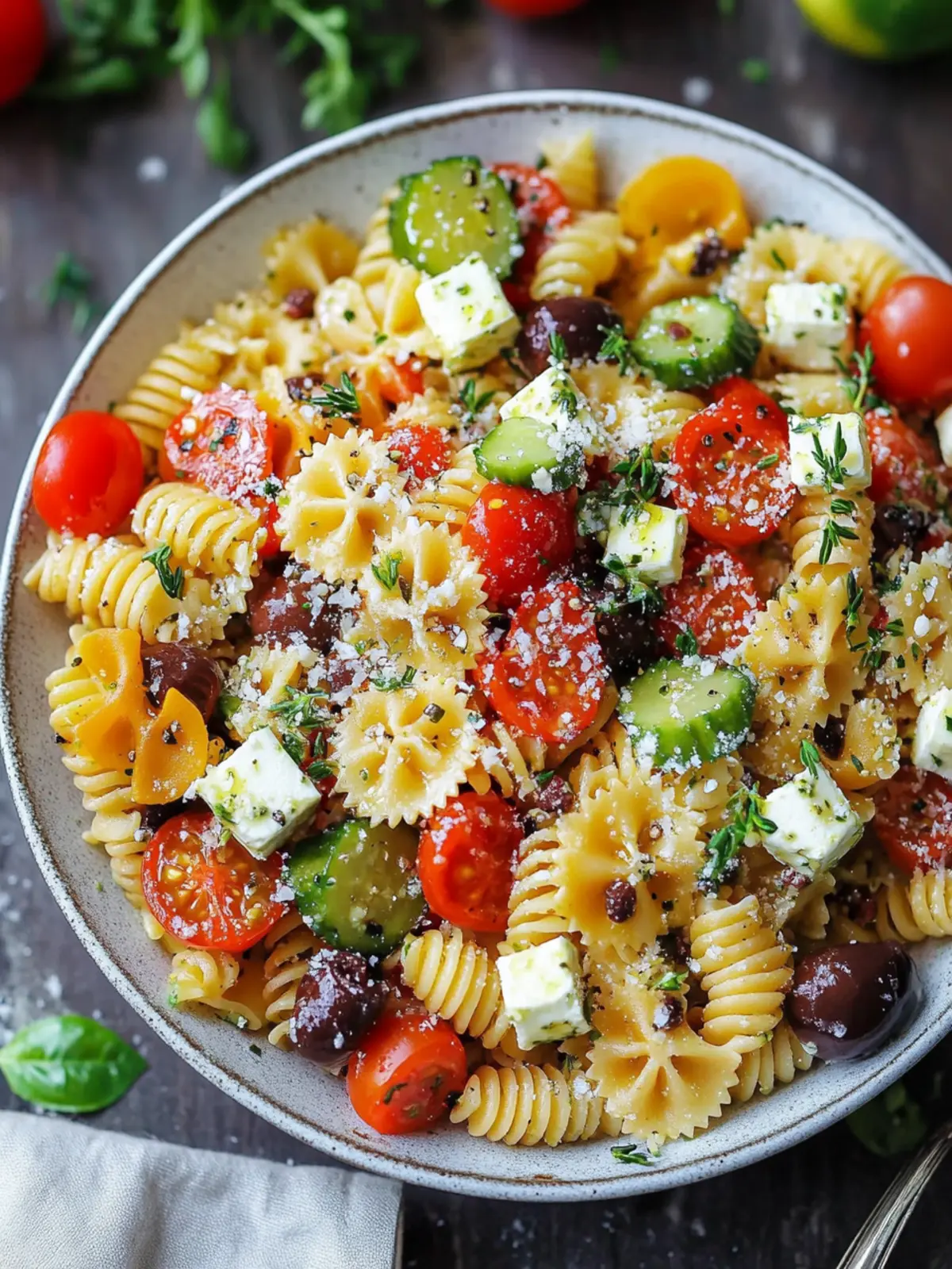 Mouthwatering Greek Pasta Salad Ready in 20 Minutes 4 Greek Pasta Salad