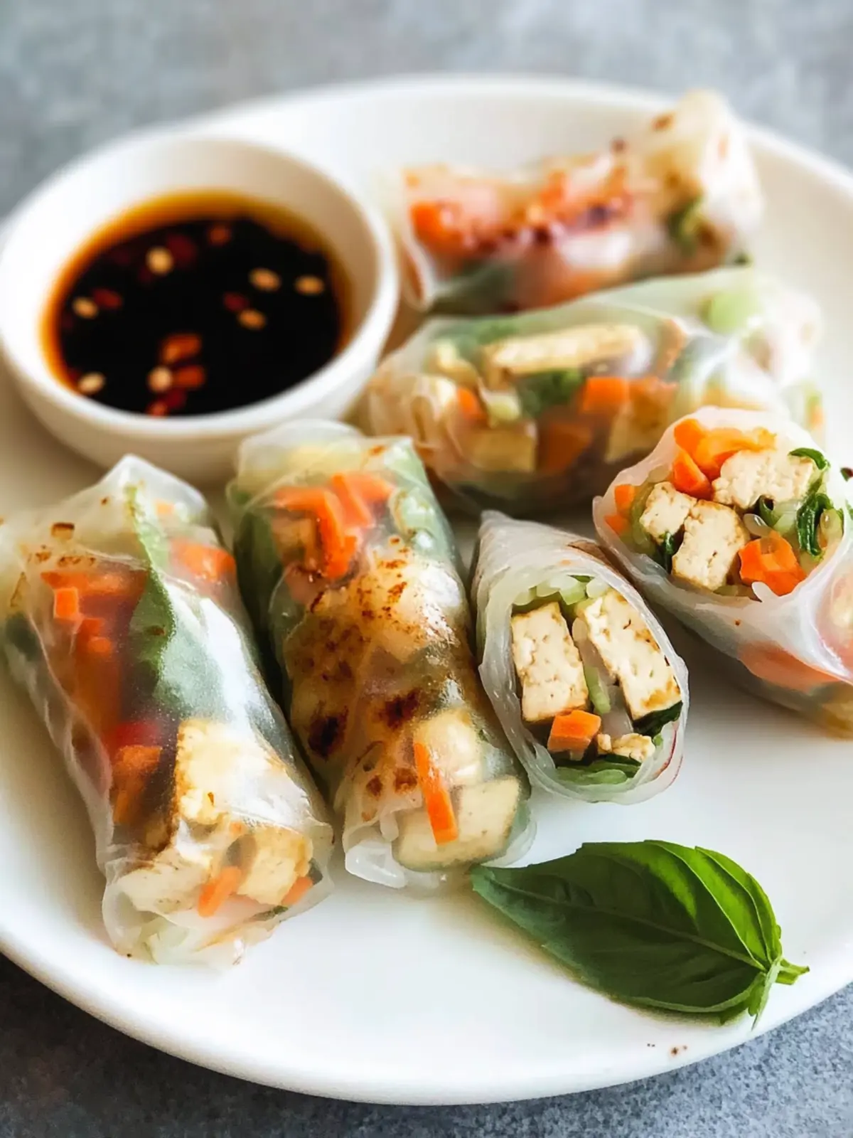 Crispy Healthy Tofu Spring Rolls: Easy & Vegan Delight 2 Healthy Tofu Spring Rolls