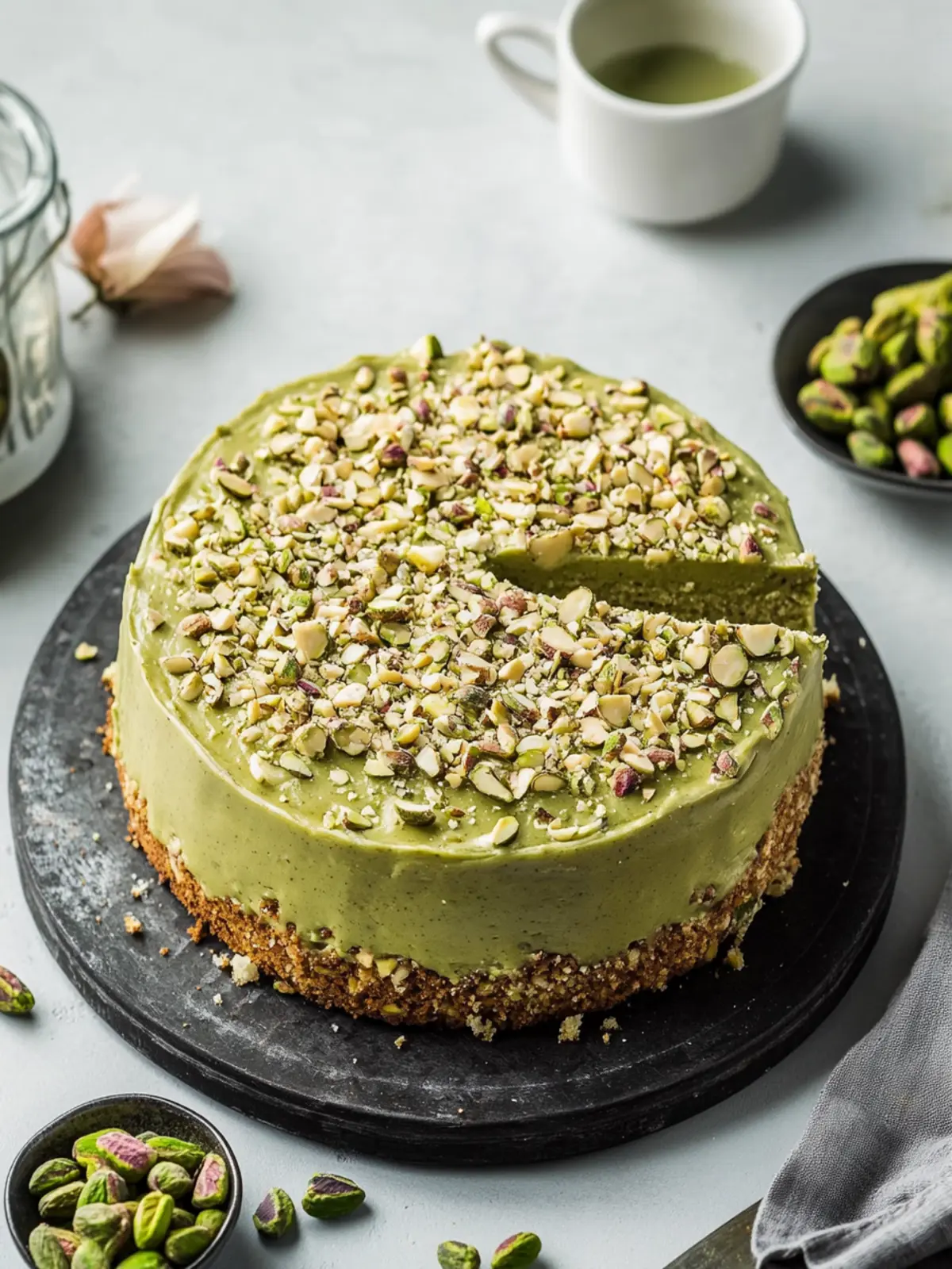 Delicious Vegan Pistachio Coffee Cake for Cozy Mornings 4 Vegan Pistachio Coffee Cake