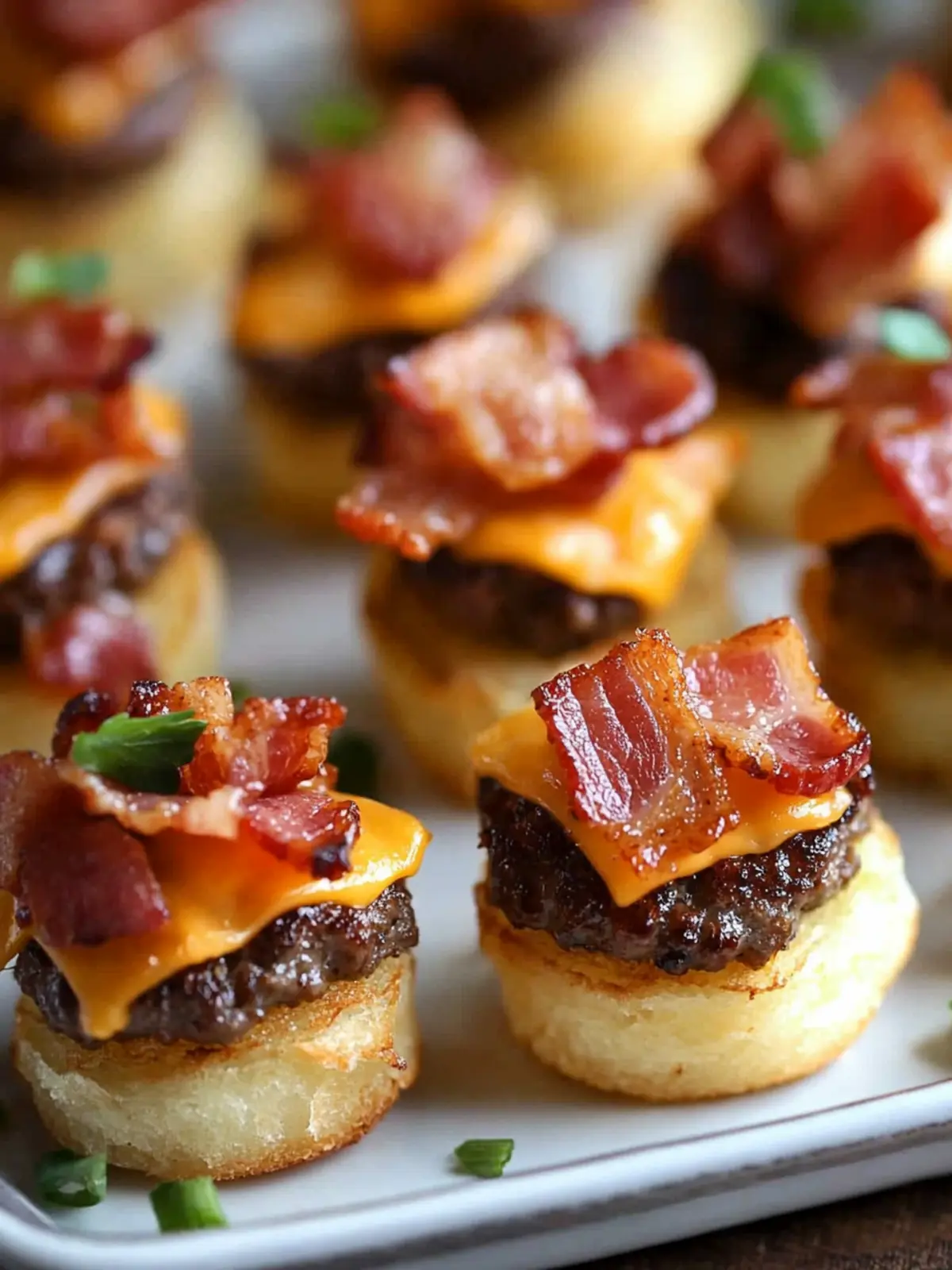 Mini Bacon Cheeseburger Bites That Will Wow Any Crowd 4 Mini Bacon Cheeseburger Bites