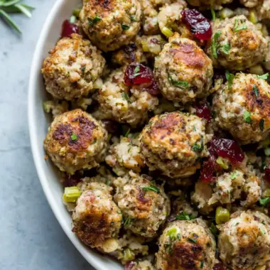 Savory Turkey and Stuffing Meatballs Your Family Will Love 10 Turkey and Stuffing Meatballs