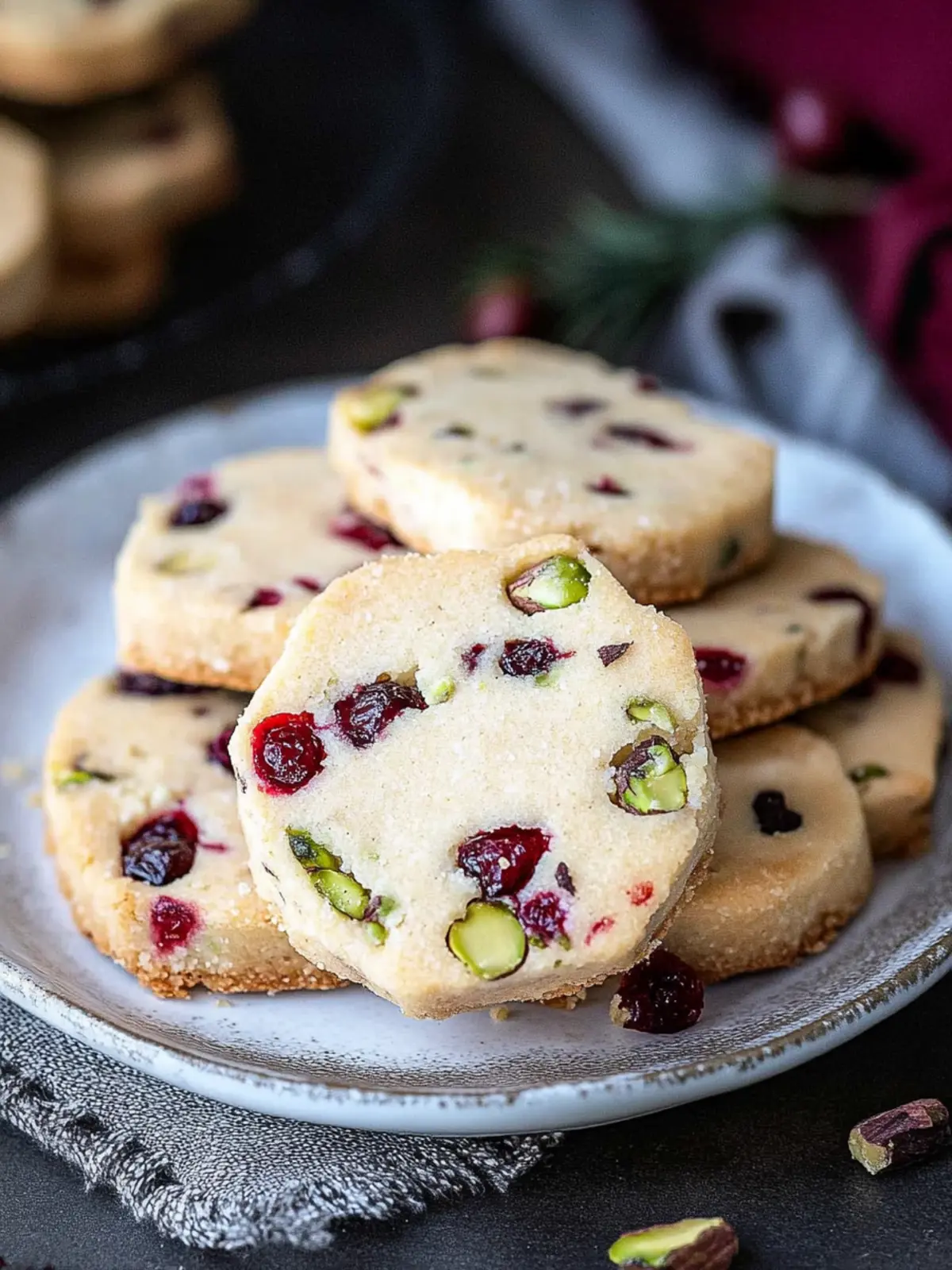 Cranberry Pistachio Shortbread: A Festive Treat to Cherish 3 Cranberry Pistachio Shortbread