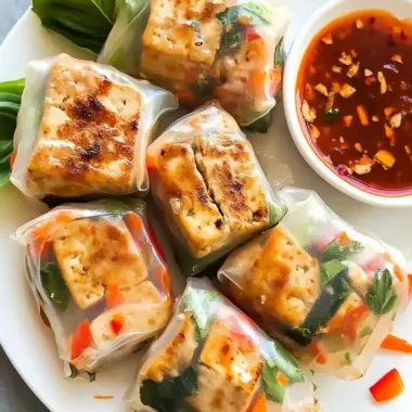 Crispy Healthy Tofu Spring Rolls: Easy & Vegan Delight 9 Healthy Tofu Spring Rolls