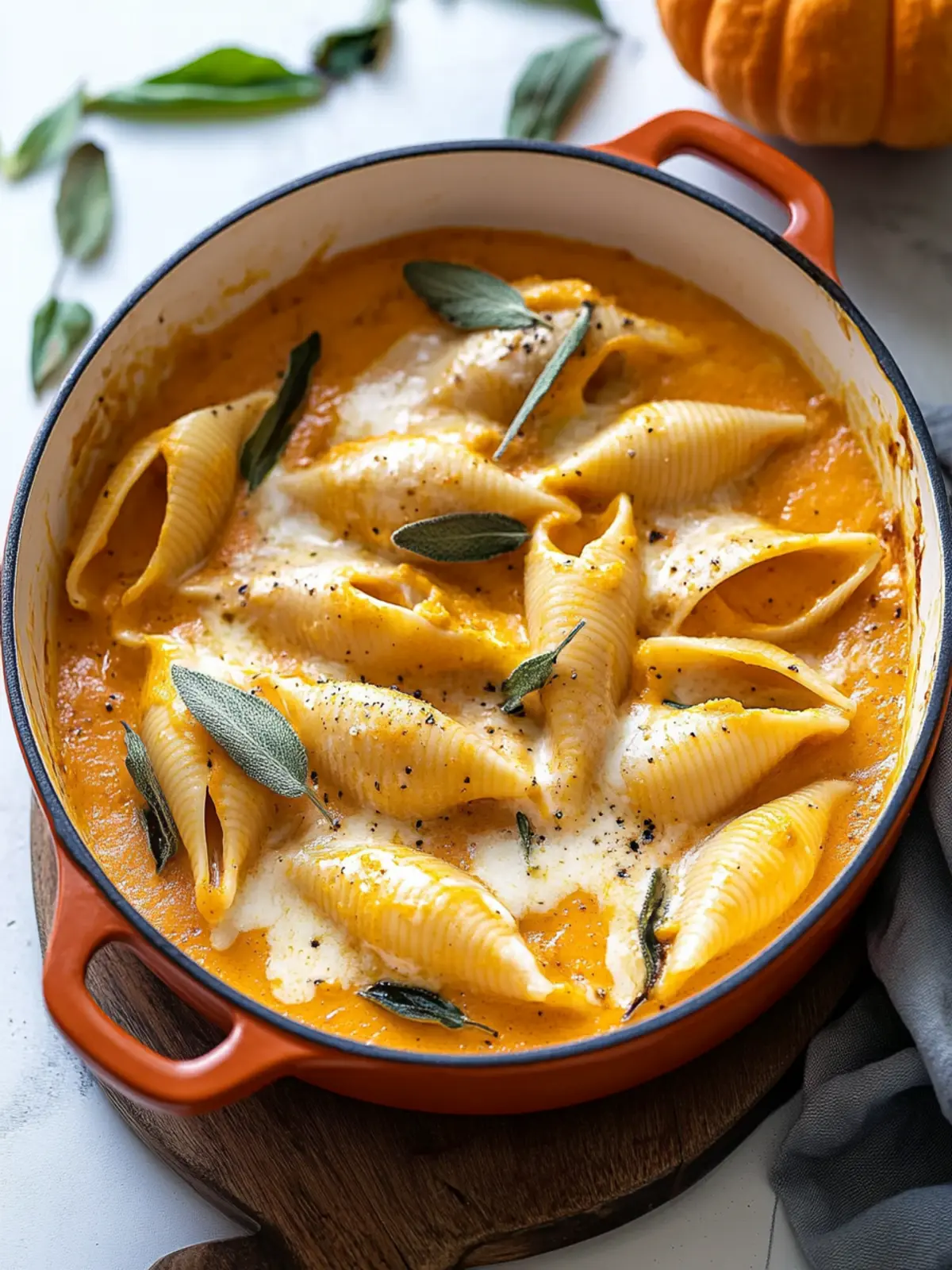 Stuffed Shells With Pumpkin Cream Sauce for Cozy Fall Nights 4 Stuffed Shells With Pumpkin Cream Sauce