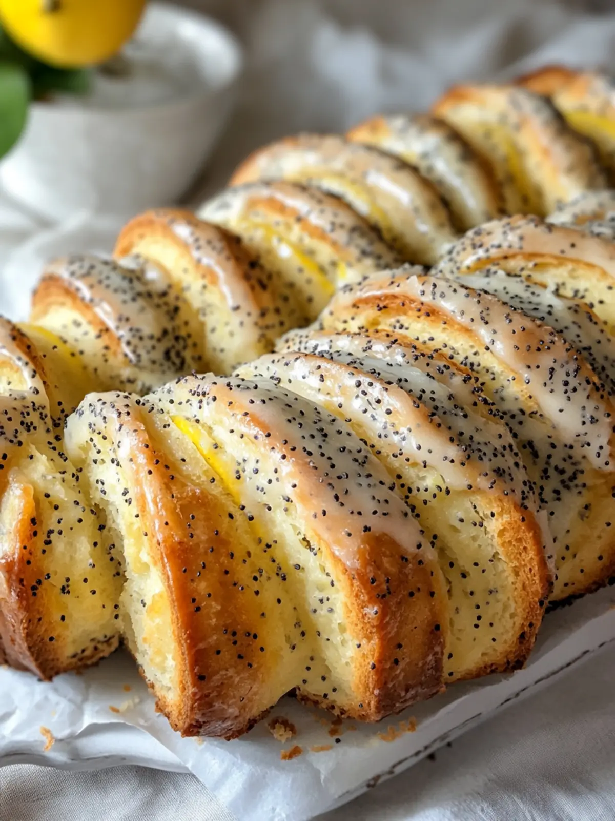 Lemon Poppy Seed Pull-Apart Bread: Easy & Irresistibly Delicious 4 Lemon Poppy Seed Pull-Apart Bread