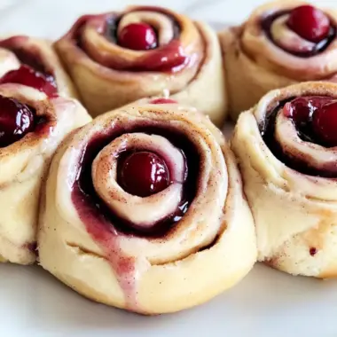 Delicious Cherry Cinnamon Rolls with Homemade Filling Magic 9 Cherry Cinnamon Rolls
