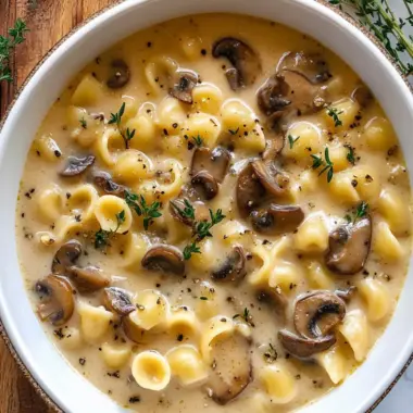 Creamy Mushroom Pasta Soup: Cozy Comfort in Every Spoonful 9 Creamy Mushroom Pasta Soup