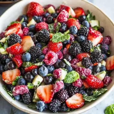 Superfood Berry Salad with Zesty Lemon Herb Dressing Delight 9 Superfood Berry Salad