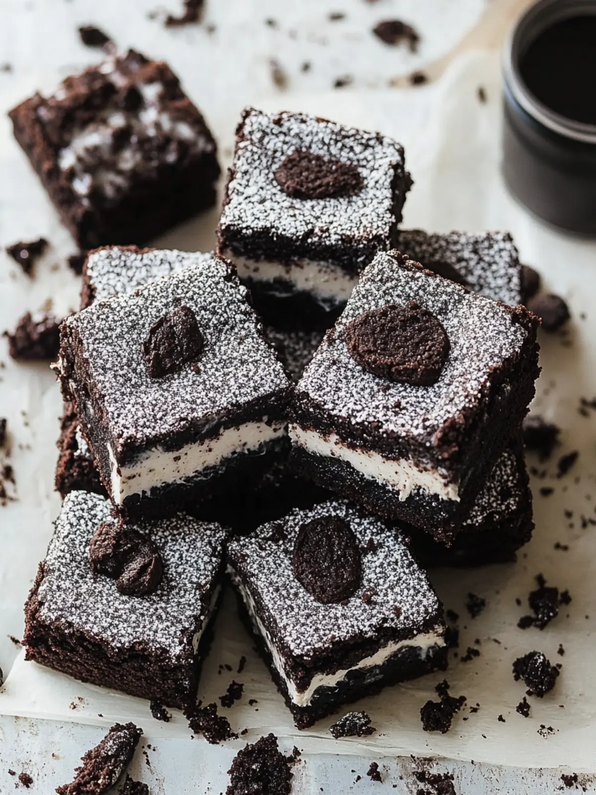 Irresistible Cookies and Cream Brownies That Bring Back Childhood 3 Cookies and Cream Brownies